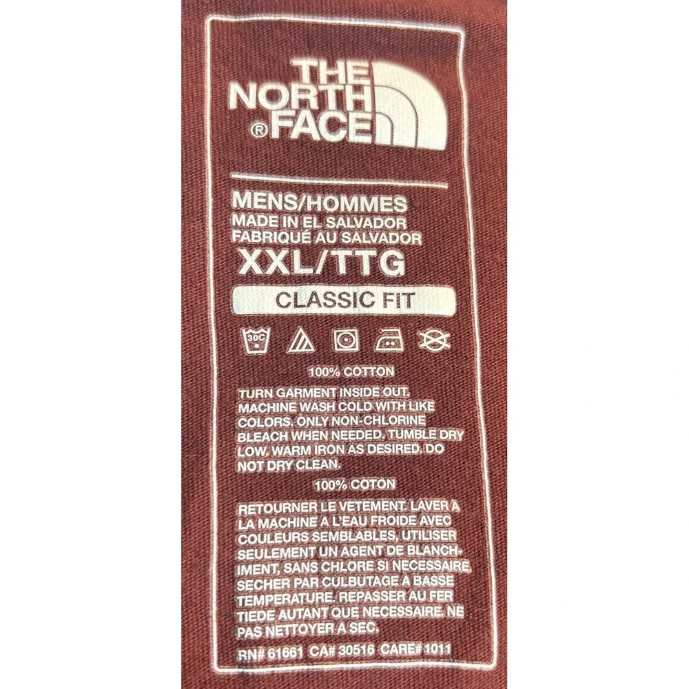The North Face Long Sleeve T-Shirt Men's Rust Excellent Camper Graphic XXL